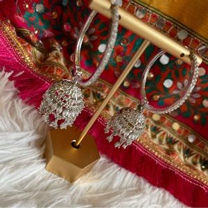 Silver Waalian-Jhumka (Hoops-Earrings)